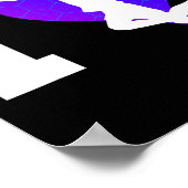 Mannen Dminton Player Shuttle Poster (Hoek)