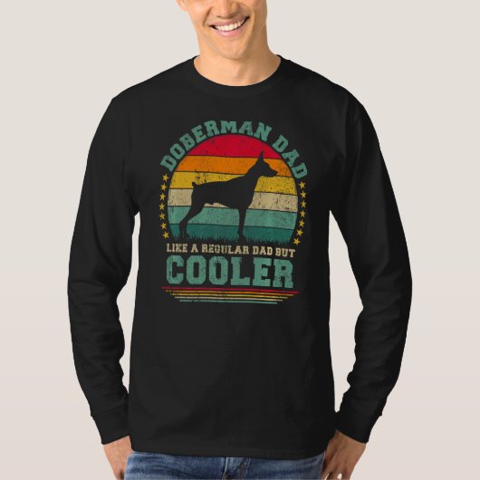 Mannen doberman vader als een gewone vader, maar k t-shirt (Voorkant)