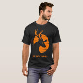 Mannen Doe Buck Yourself Tshirt Funny Deer Hunting (Voorkant volledig)