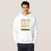 Mannen Doe het met het Bijbelse geloof Hoodie (Voorkant volledig)