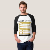 Mannen Doe het met het Bijbelse geloof T-shirt (Voorkant volledig)