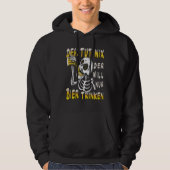 Mannen doet hij niets wat hij gewoon wil Drinken Hoodie (Voorkant)