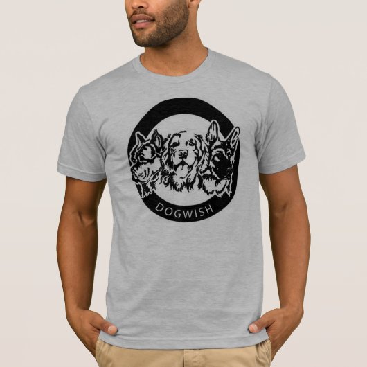 Mannen Dog Wish T-Shirt (Voorkant)