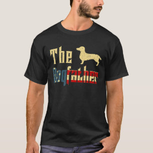 Mannen Dogfather Teckel Vaderdag Cadeau Weiner Do T-shirt