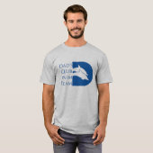 Mannen Dolphin T-shirt, grijs T-shirt (Voorkant volledig)