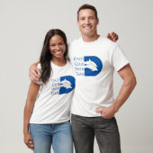 Mannen Dolphin T-shirt, wit T-shirt (Unisex)