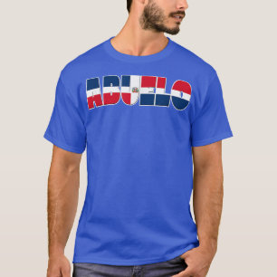 Mannen Dominicaanse vlag Abuelo-T-shirt voor hispa T-shirt