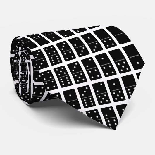 Mannen Dominos Stropdas (Opgerold)