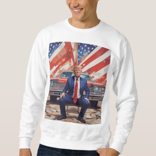 Mannen Donald Trump Sweatshirt (Voorkant)