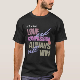 Mannen Donker T-shirt met inspiratiequotes