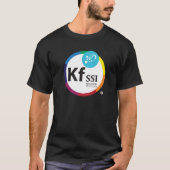 Mannen donkere katoen T-shirt met KFSSI-Logo (Voorkant)
