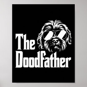 Mannen Doodfather Goldendole Dog Doodle Papa Fa Poster