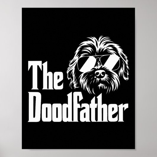 Mannen Doodfather Goldendole Dog Doodle Papa Fa Poster (Voorkant)