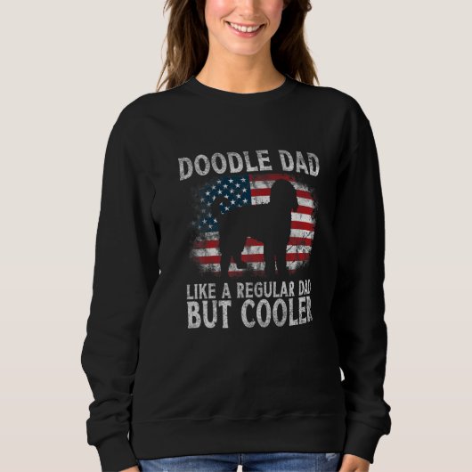 Mannen doodle pa Goldendole Regular Dad but Coole Trui (Voorkant)