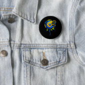 Mannen Down Right Down Syndroom Bewustzijn Ronde Button 5,7 Cm (In situ)