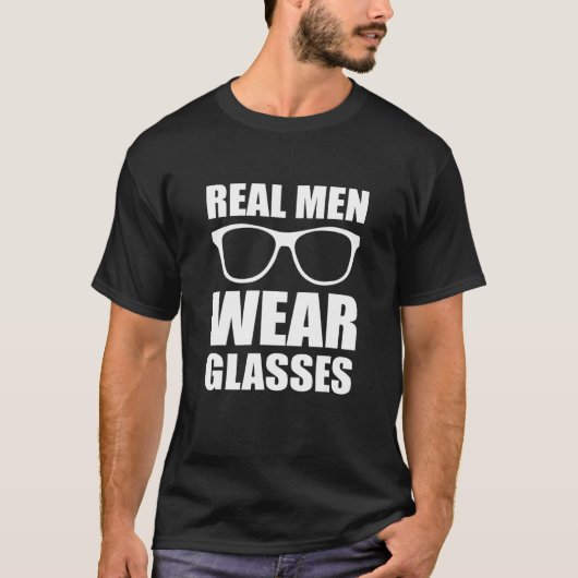 Mannen Draag Glasses Gentlemen T-shirt (Voorkant)