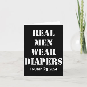 Mannen Draag luiers Trump 2024 Grappige Mannen Dra Kaart
