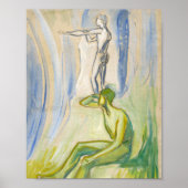 Mannen draaien naar de zon | Edvard Munch Poster (Voorkant)