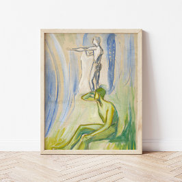 Mannen draaien naar de zon | Edvard Munch Poster