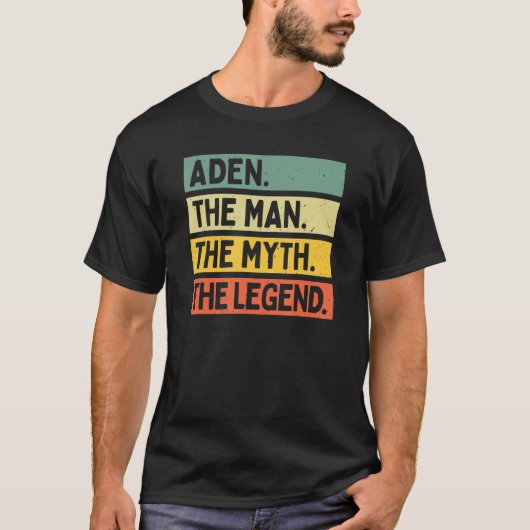Mannen dragen het Man de mythe en de legendaraliz T-shirt (Voorkant)