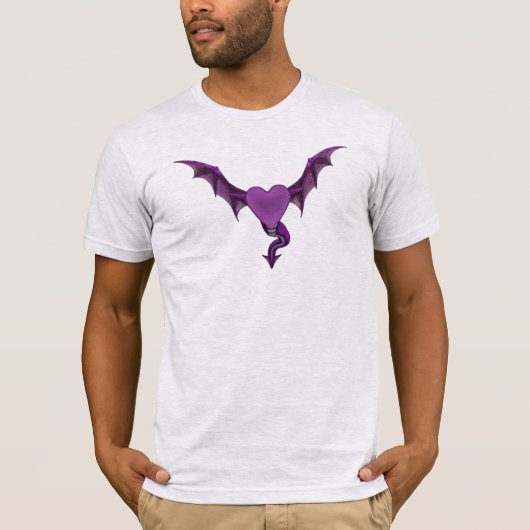 Mannen Dragon Heart T-Shirt (Voorkant)