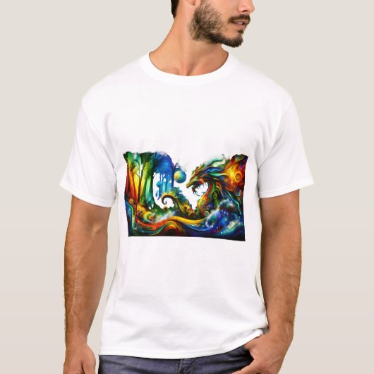 Mannen Dragon T-shirt (Voorkant)