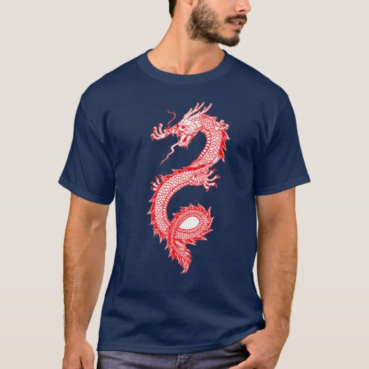 Mannen Dragon T-shirt (Voorkant)