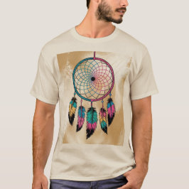 Mannen Dreamcatcher Sand T-shirt