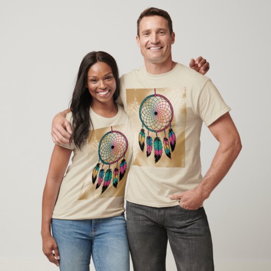 Mannen Dreamcatcher Sand T-shirt (Unisex)