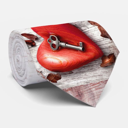 Mannen Dress Stropdas Country Wood Key naar mijn h (Opgerold)