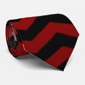 Mannen Dress Stropdas schedel Roos Gothic Chevron  (Opgerold)