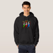 Mannen Drie Llama In Sock Kerst T-shirt Llama Love (Voorkant volledig)