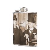 Mannen Drink Beer Foto Saloon Bar 1890 Heupfles (Links)