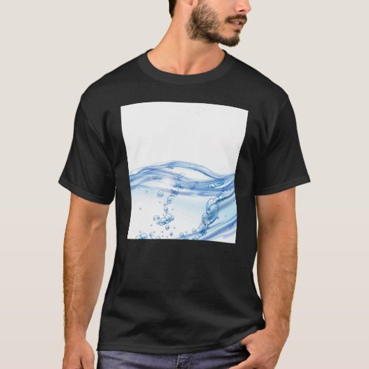 Mannen Drink waterpatroon T-shirt (Voorkant)