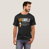 Mannen dronkaard als een normale oomdronkaard t-shirt (Voorkant volledig)