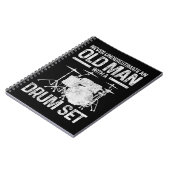 Mannen drummer-cadeaus onderschat nooit een oud Ma Notitieboek (Linkerzijde)
