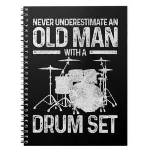 Mannen drummer-cadeaus onderschat nooit een oud Ma Notitieboek