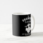 Mannen drummer opa als normale opa maar weg koffiemok (Voorkant rechts)