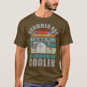 Mannen drummer vader als een gewone pap. t-shirt