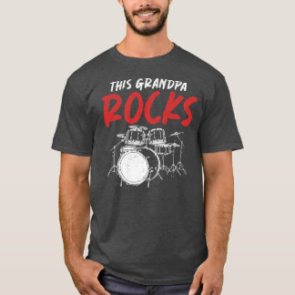 Mannen drumset deze gedempte drummer t-shirt