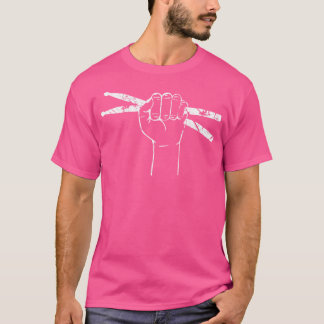 Mannen drumsticks drummer drumset drums t-shirt