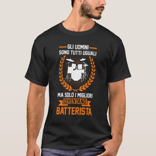 Mannen Drumsticks Drumsticks Drums Rock Music T-shirt (Voorkant)