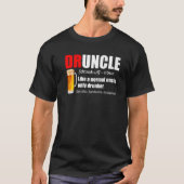 Mannen Druncle Bier Definitie Beste Uncle Ever Unc T-shirt (Voorkant)