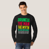 Mannen Druncle Man Myth Invloed Bad Uncle T-shirt (Voorkant volledig)