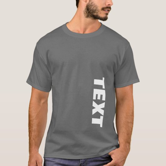 Mannen dubbelzijdig ontwerp grote lettertype tekst t-shirt (Voorkant)