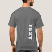 Mannen dubbelzijdig ontwerp grote lettertype tekst t-shirt (Achterkant)