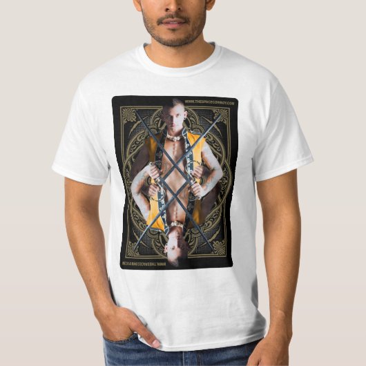 Mannen dubbelzijdig T-Shirt (Voorkant)