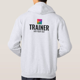 Mannen dubbelzijdige trainer Sjabloon grijs Hoodie
