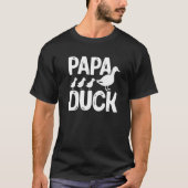 Mannen Duck Ducks Papa Duck T-shirt (Voorkant)