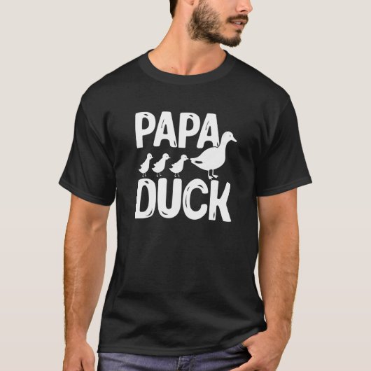 Mannen Duck Ducks Papa Duck T-shirt (Voorkant)